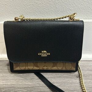 Black and Brown Coach Crossbody